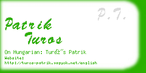patrik turos business card